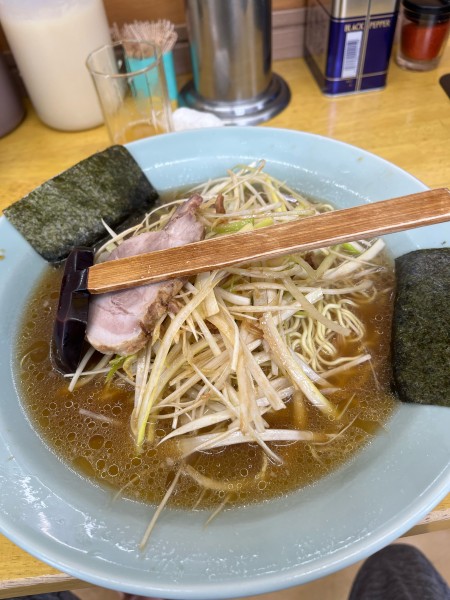 「中ネギラーメン　超カタ」@ラーメンショップ 練間の写真