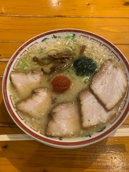 「辛味噌　チャーシュー2枚トッピング」@中華そば専門 田中そば店の写真