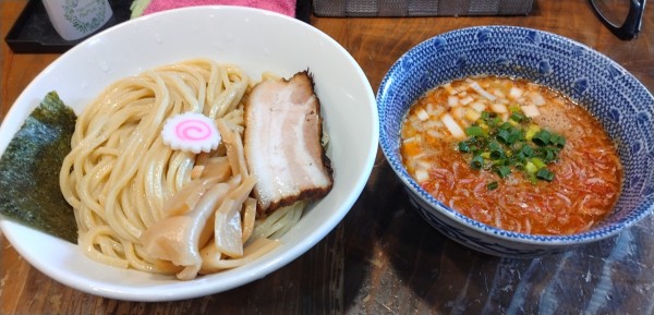 「海老味噌つけめん(大盛)」@麺屋たつみ 喜心 狭山店の写真