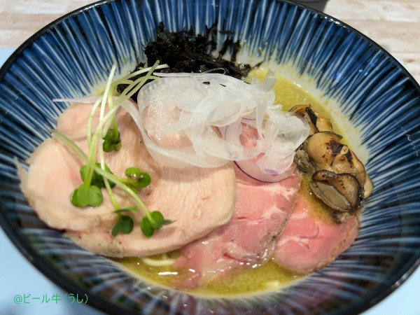 「かき物語こってり(950円)、肉増し(200円)、かきペース」@かき物語の写真