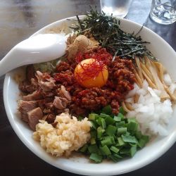 台湾まぜそば　２辛追い飯付　大盛り　900+100円