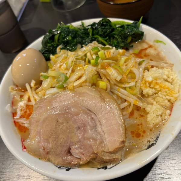 「らーめん　レン草　味玉」@ちばから 蒲田店の写真