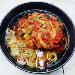 五目天そば（480円）