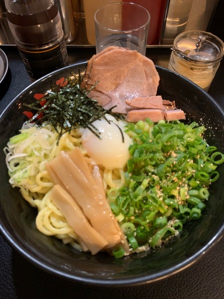 「油そばW トッピングB」@東京油組総本店 池袋組の写真