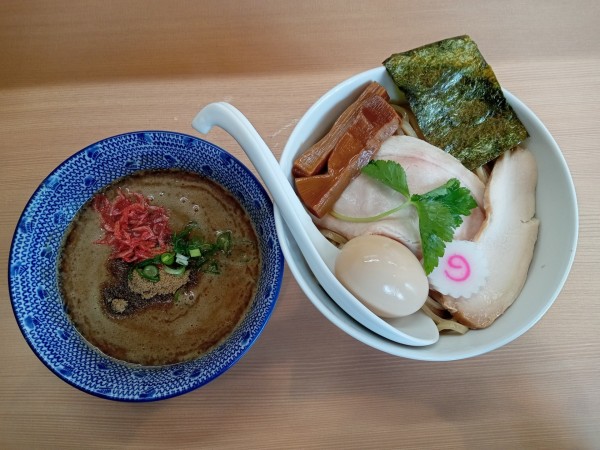 「味玉海老つけ麵」@麺匠 善し田の写真