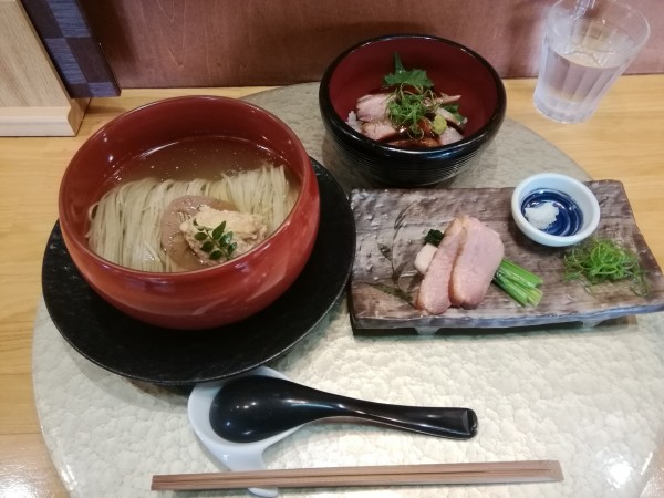 「(限定)みつせ鶏の塩蕎麦(1100円)」@中華蕎麦 鳴神食堂の写真