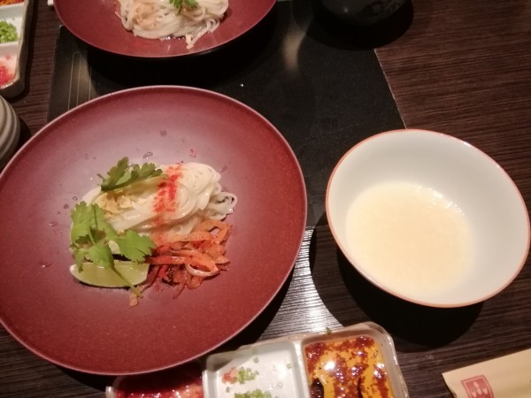「ふぐと鶏出汁の冷たいつけ麺　ア・ラ・メキシカーナ」@玄品 横浜の写真