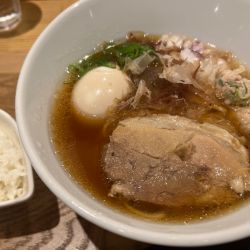 鮪節ラーメン全部のせ+ダイブ飯(980+50円)
