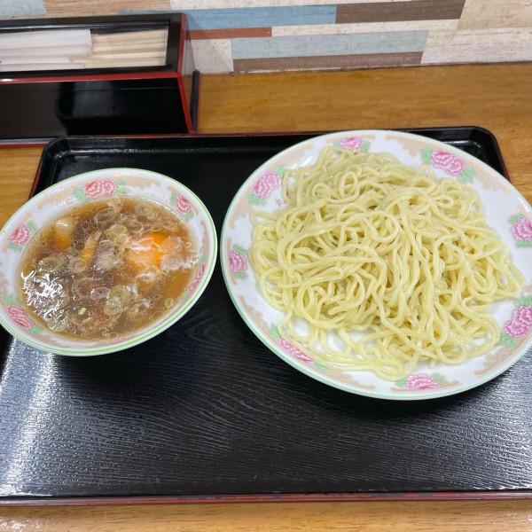 「つけ麺　生卵入り　¥800」@丸長 つくば店の写真