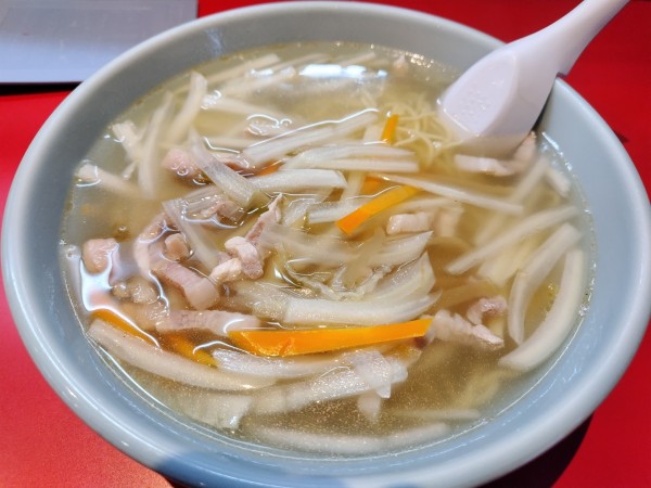 「搾菜湯麺　（ザーサイソバ）」@俵屋飯店の写真
