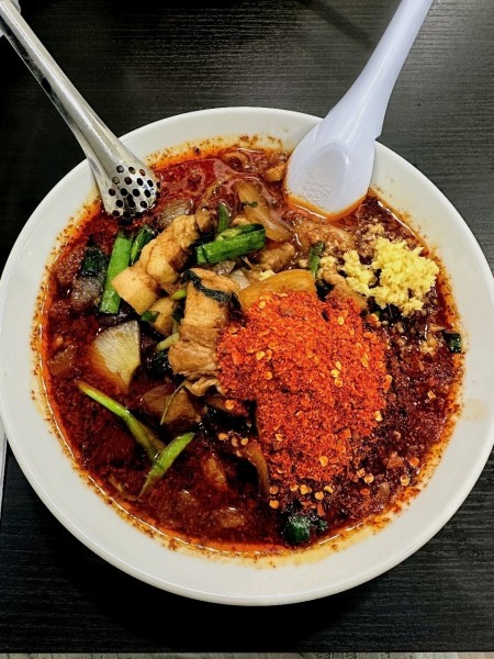 「辛いスタ満ソバ」@元祖スタミナ満点らーめんすず鬼 狭山ヶ丘分店の写真