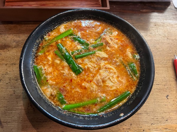 「トマト辛麺(中華麺.小辛.並)・石焼チーズご飯1000円」@麺屋 つつみ 渋谷道玄坂店の写真