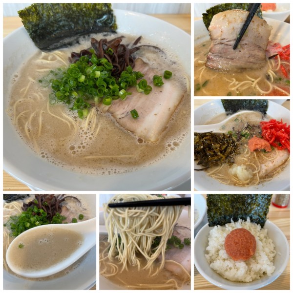 「ノーマル 800円 明太子ごはん250円替え玉ハーフ100円」@とんこつラーメン44の写真