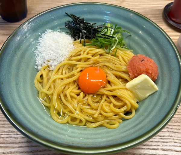 「たらこバター釜玉油そば ¥1000」@日本油党 渋谷総本部の写真