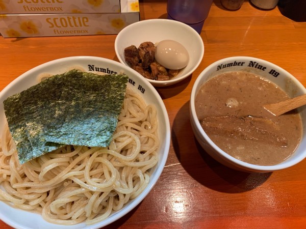 「濃厚つけ麺大盛(贅沢トッピング)」@麺Dining Number Nine 09の写真