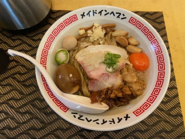 「「ヘブン盛り・もち小麦油そば（大）」」@メイドインヘブンの写真