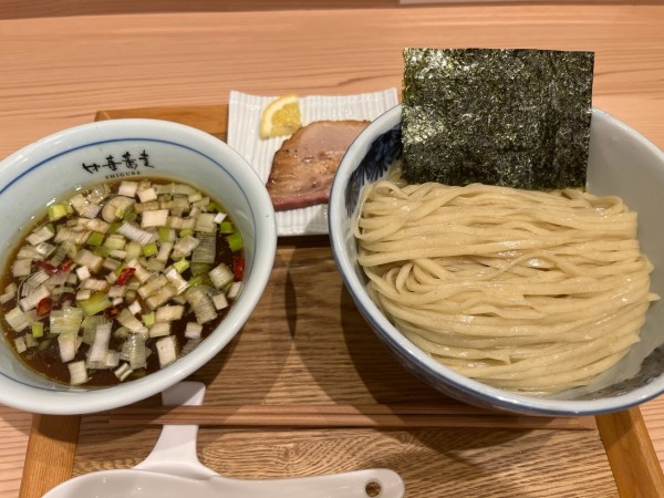 「青唐辛子酸辛つけそば」@中華蕎麦 時雨の写真