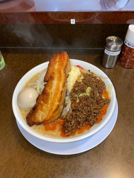 「男気味噌並盛台湾ミンチ味玉¥1,260円」@らーめんまるはち 大垣店の写真