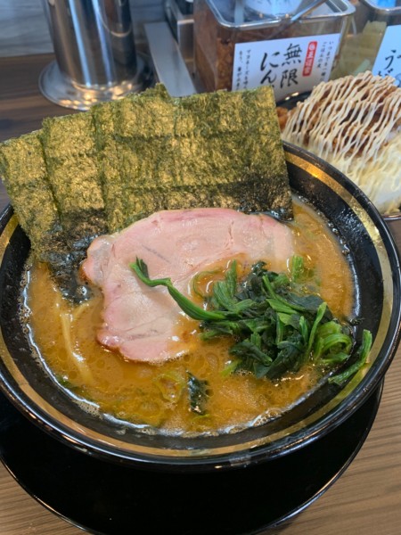 「ラーメン 海苔 大ライス」@家系ラーメン がくの写真