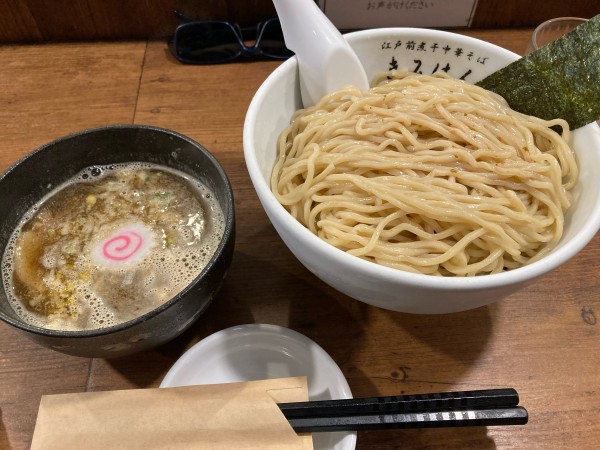 「梅香る煮干つけ麺(特盛) ¥900」@江戸前煮干し中華そば きみはん 総本店の写真