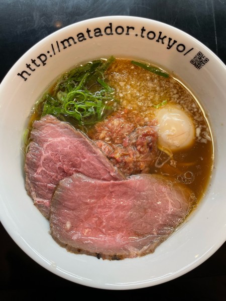 「贅沢焼牛らぁ麺」@牛骨らぁ麺 マタドール 本店の写真