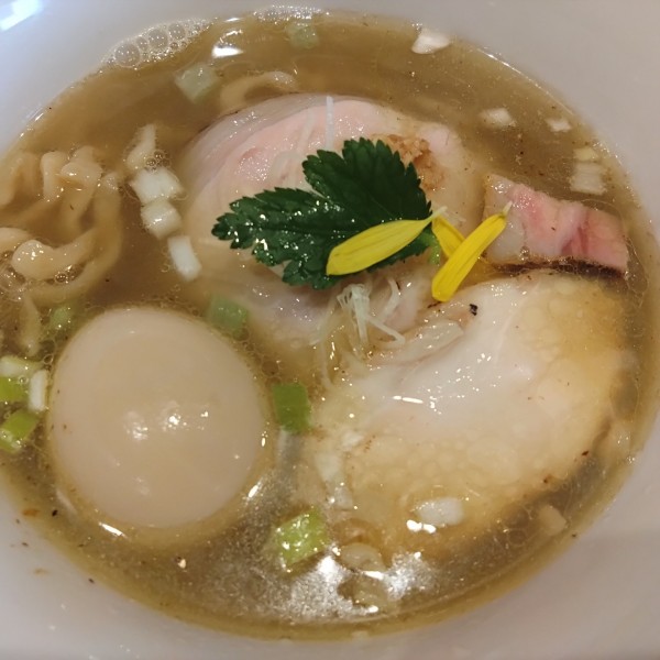 「もち姫手揉み中華そば890円、味玉100円」@中華そば 先崎の写真