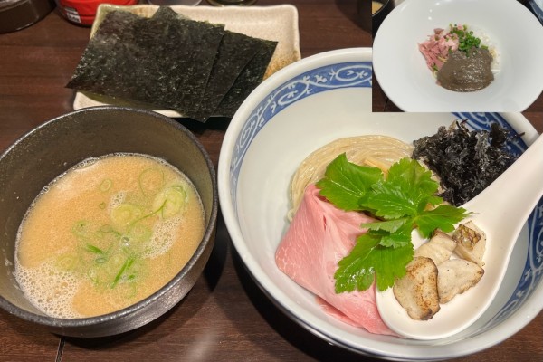 「【限定】濃厚真鯛つけそば」@寿製麺 よしかわ 西台駅前店の写真