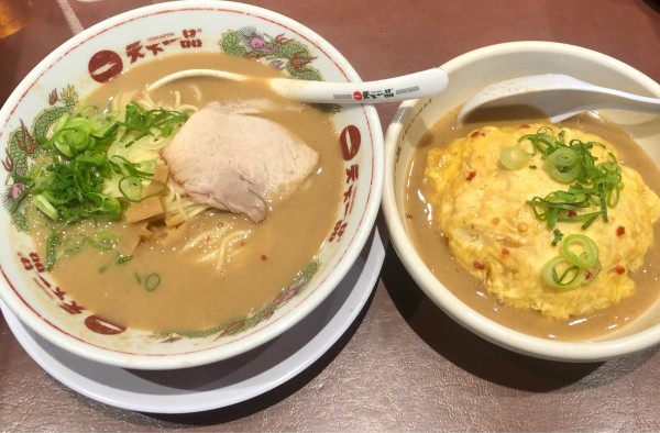 「コッテリ天津飯定食　1260円」@天下一品 高円寺店の写真