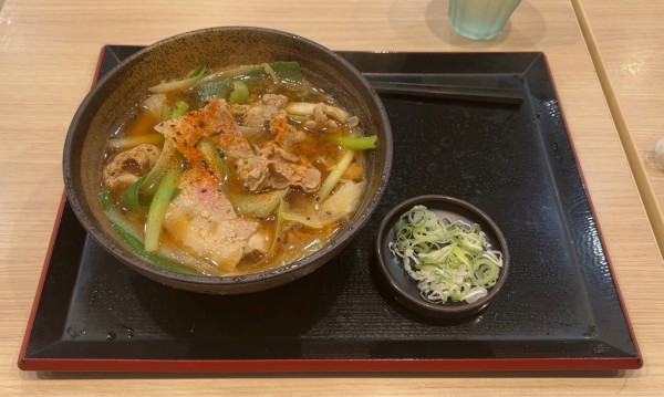 「豚バラ葱中華そば」@ゆで太郎 新港店の写真