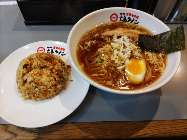 「ラーメン+半チャーハンセット」@大島ラーメン 銀座店の写真