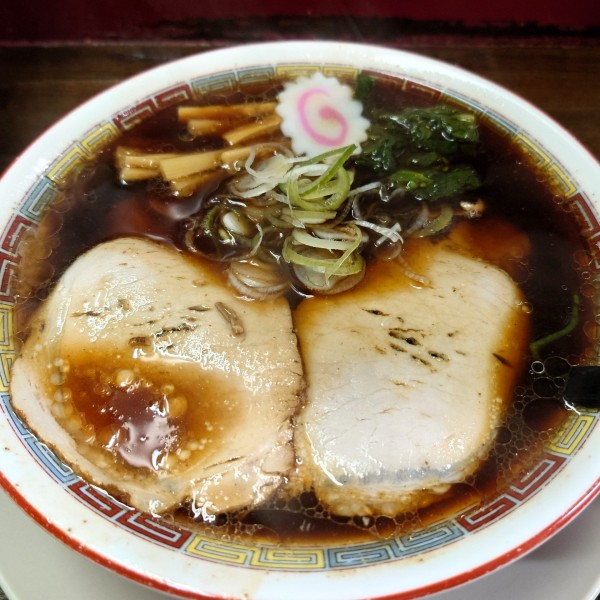 「伝（縮れ麺） 750円」@ますや本店 駅前店の写真