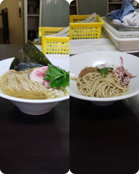 「煮干しそば(白)和え玉R」@と多゛食堂の写真