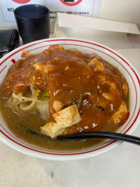 「蒙古タンメン野菜、麻婆増し」@蒙古タンメン中本 草加店の写真