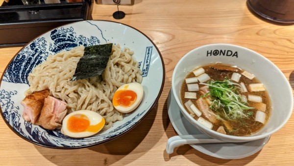 「自家製手揉みつけめん 上 大盛」@本田麺業 神田西口駅前店の写真