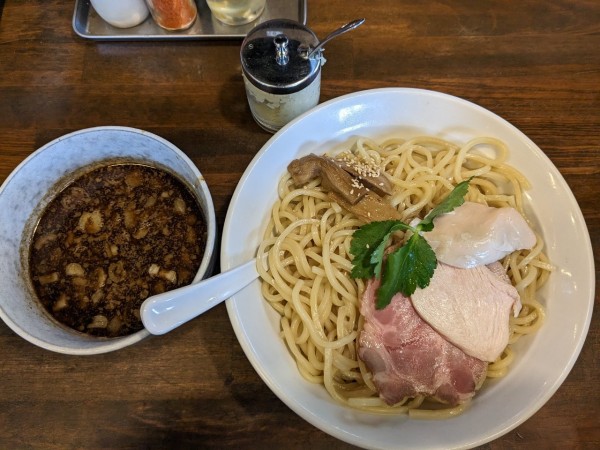 「濃厚つけ麺 並盛（値段忘れた）」@濃厚つけ麺 茜堂の写真