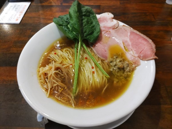 「牡蠣オイル醤油そば」@拉麺 はま家 六本木店の写真