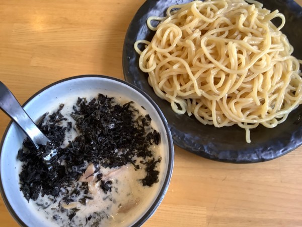 「塩つけ麺　中盛」@つけ麺 ががちゃい 中山店の写真