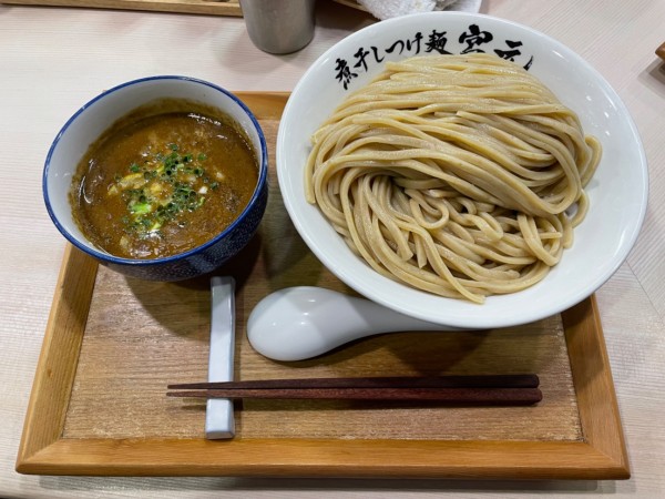 「(素)極濃煮干しつけ麺(ネギのみ)」@煮干しつけ麺 宮元の写真