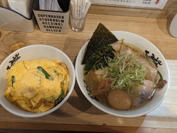 「塩ラーメンセット」@麺屋 丈六 キーノ和歌山店の写真