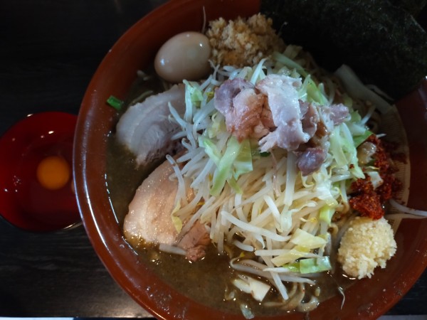 「【限定】どろみそ1200円(大150円)+生卵70円」@豚星。の写真