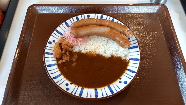 「ソーセージカレー・ミニ」@すき家 9号松江西津田店の写真