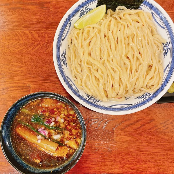 「鰹昆布水つけ麺 300g（醤油）」@中華そば 千乃鶏の写真
