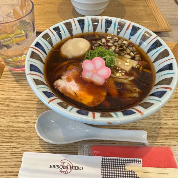 「冷やしえびそば＋味玉」@えびそば 緋彩の写真