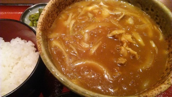 「カレー南蛮そば 1080円＋ご飯 160円」@そば傳 西新井アリオ店の写真