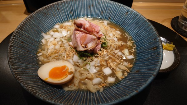 「蛤と煮干し出汁の新玉葱ぶっかけ(冷)　限定」@鴨中華そば 楓の写真