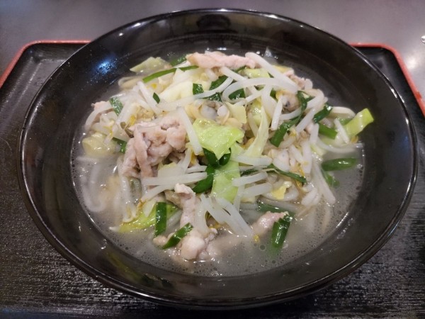 「週替り定食（あさり野菜タン麺+半チャーハン）」@弘善坊の写真