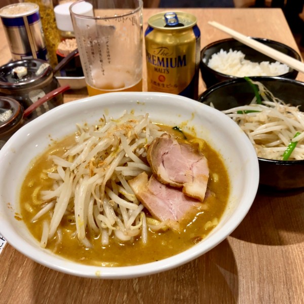 「味噌カレーラーメン￥880＋大盛り￥0＋ライス￥0」@花木流味噌  藤沢店の写真