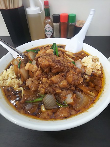 「スタ満そば ライス」@元祖スタミナ満点らーめんすず鬼 狭山ヶ丘分店の写真