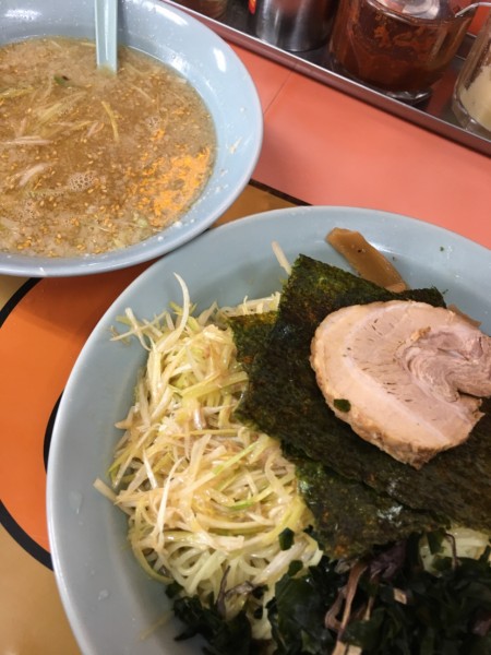 「正油ネギつけ麺　1,050円」@ラーメンショップ 東大室店の写真