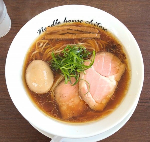 「生醤油＋煮玉子」@麺庵ちとせの写真